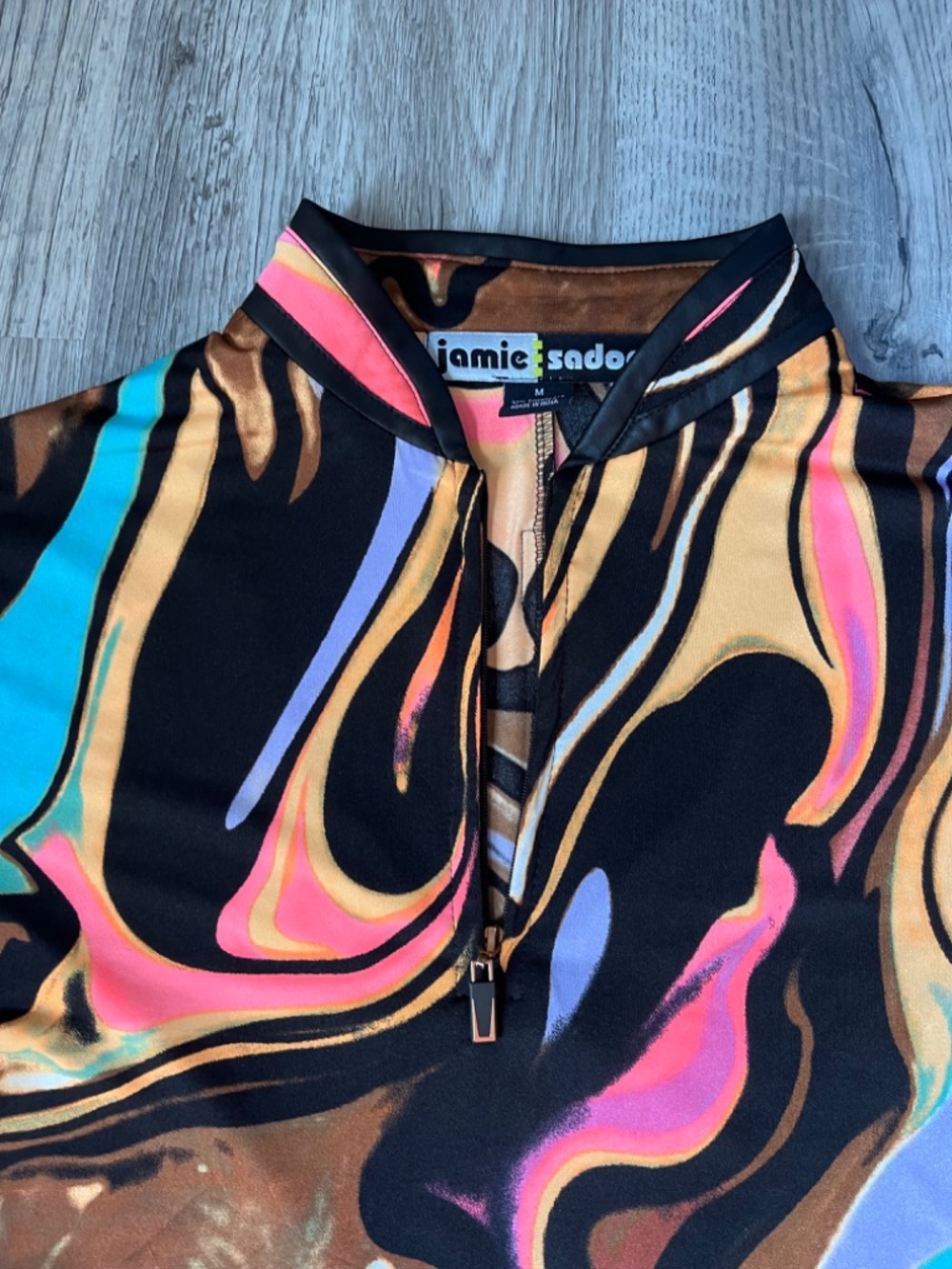 JAMIE SADOCK Stretch Athletic Casual Golf Dress Pocket Medium EUC⛳️ abstract - Picture 3 of 9